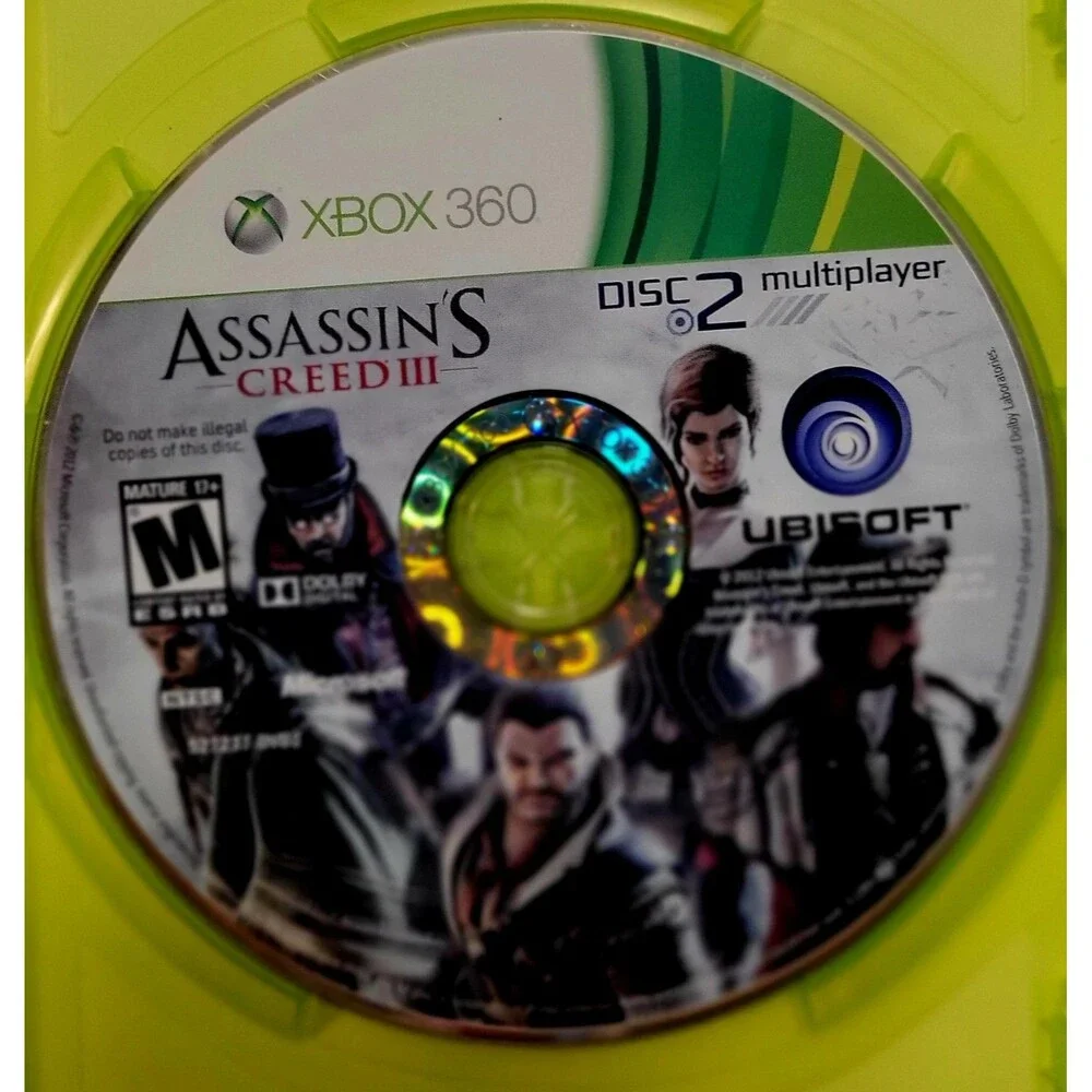 XBOX 360: ASSASSIN'S CREED III, CIB, VG Cond,  Manual, Tested, Fast Shipping